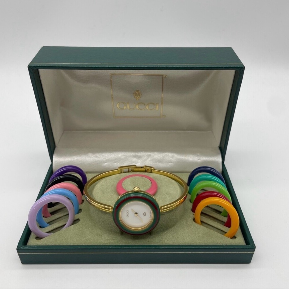 Rare Gucci bezel watch set
